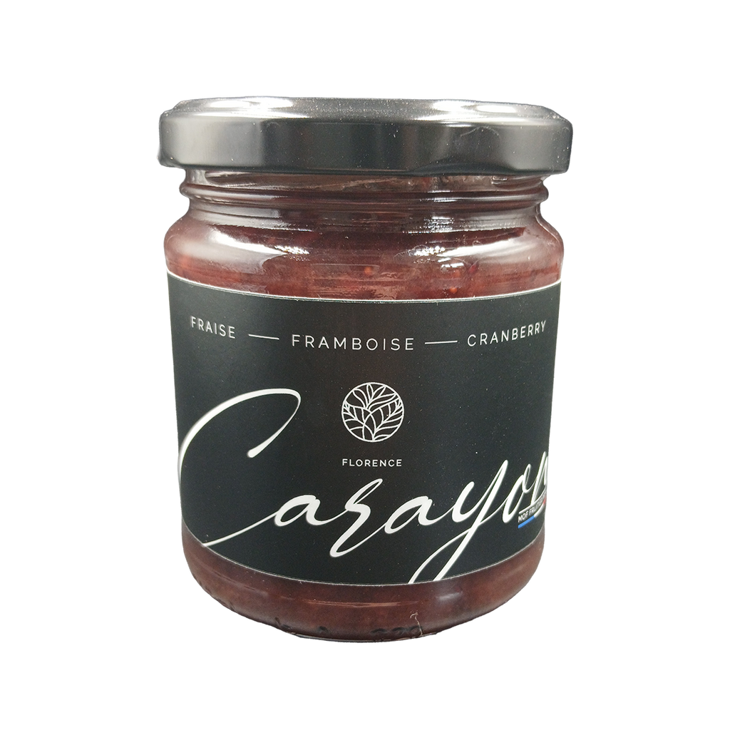 Confiture - Fraise framboise et cranberry