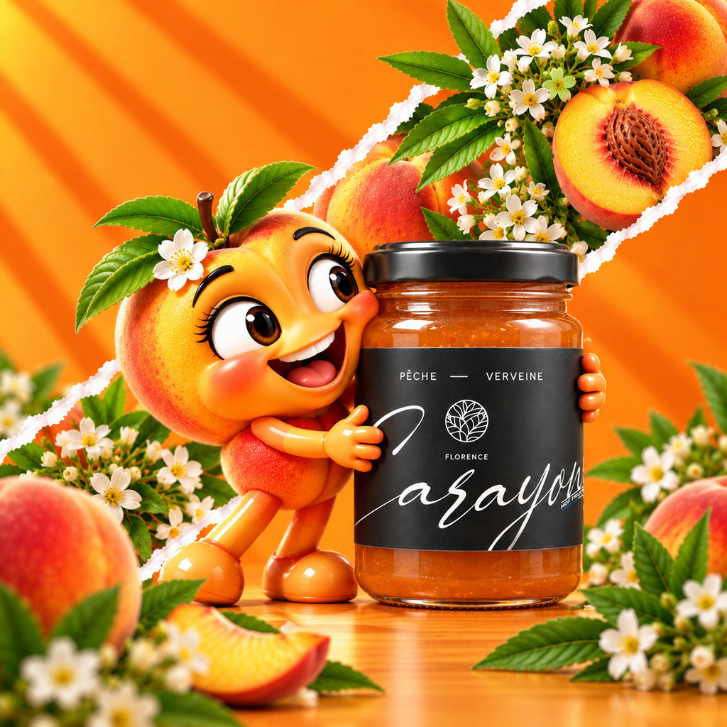 Confiture - Pêche verveine