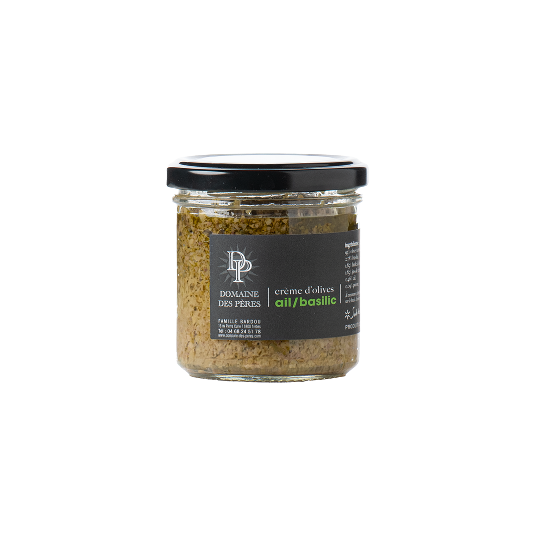 Crème d'olives - Ail et basilic