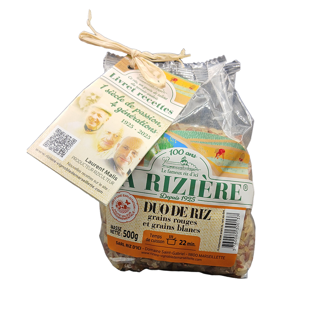 Duo de riz - Rouge et blanc