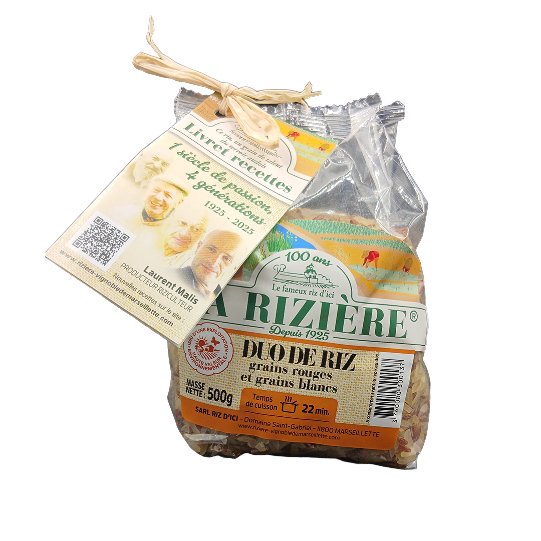 Duo de riz - Rouge et blanc
